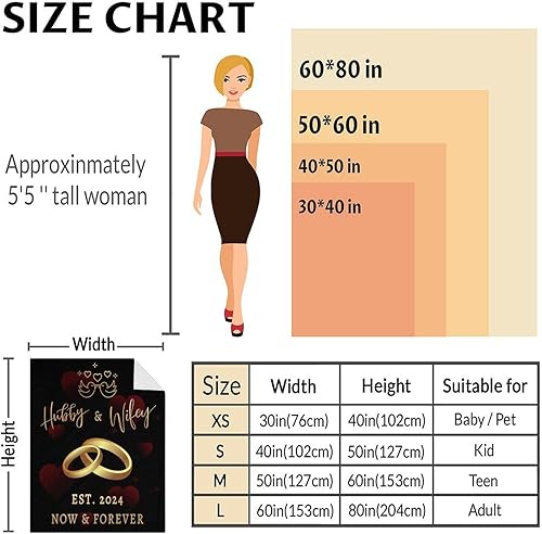 Miniatura 3 de Manta de boda, suave, mullida y cálida, 50 x 60 pulgadas, mantas de oración matrimonial para novia, novio, mantas modernas negras, regalos para
