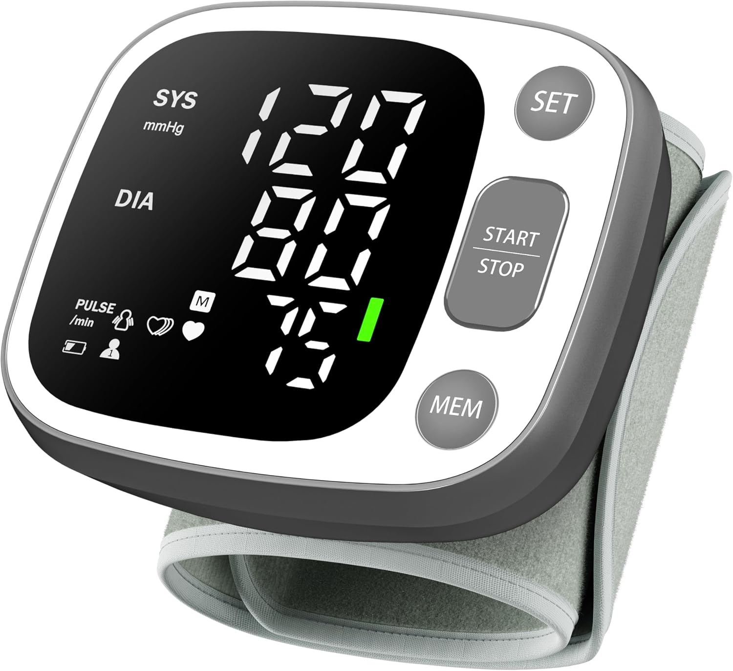 Oklar Wrist Blood Pressure Monitor, FDA Cleared Rechargeable BP Machine