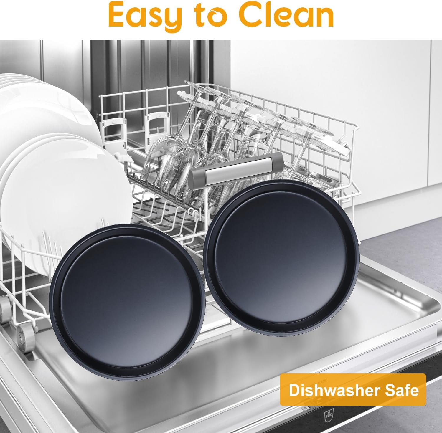 Tissting 1Pcs 6 Inch Pizza Pan, Carbon Steel Non-Stick Deep Dish Baking Pan for Pizza, Pies, Cakes - Thickened Round Bakeware Sheet for Oven, Kitchen & Restaurant Use(6inch) - Image 6