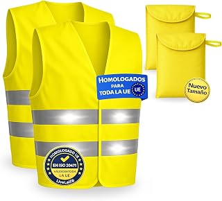 Pack de 2 chalecos reflectantes homologados