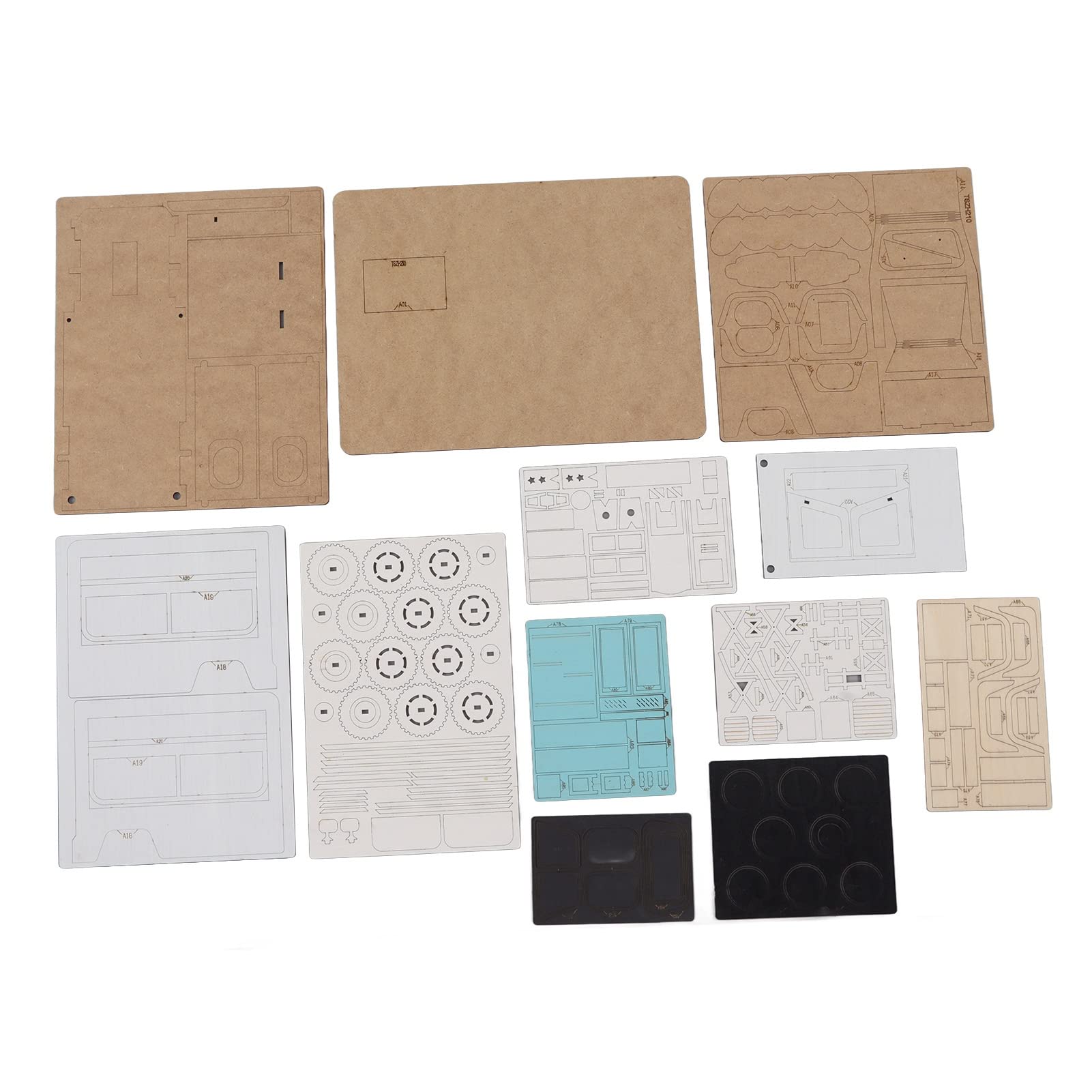 Kit Puzzle per Casa delle Bambole in Miniatura con Lampada a LED per la Decorazione Domestica Sopra i 14 Anni