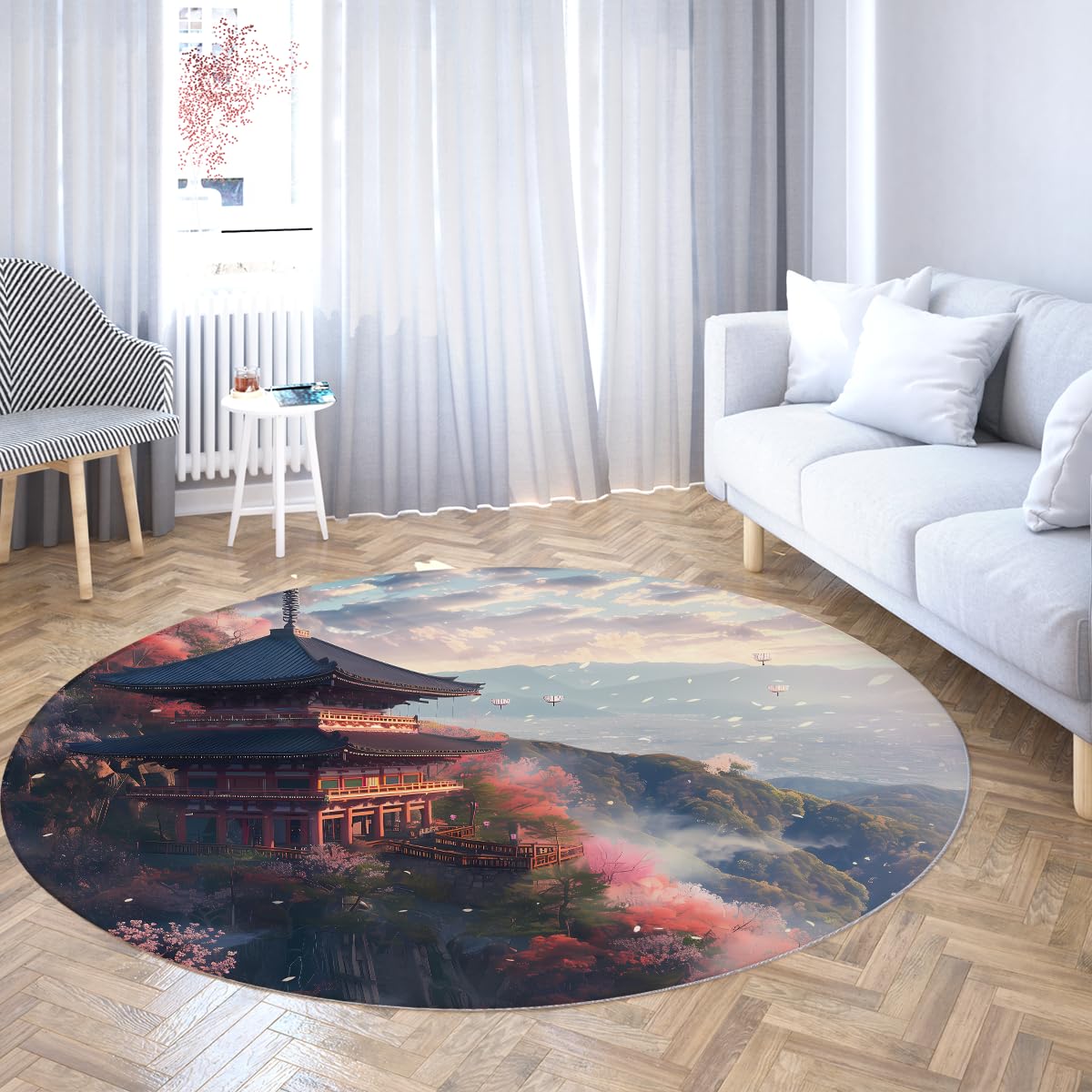 Tapis doux lavable en machine pour une chambre ou salle à manger