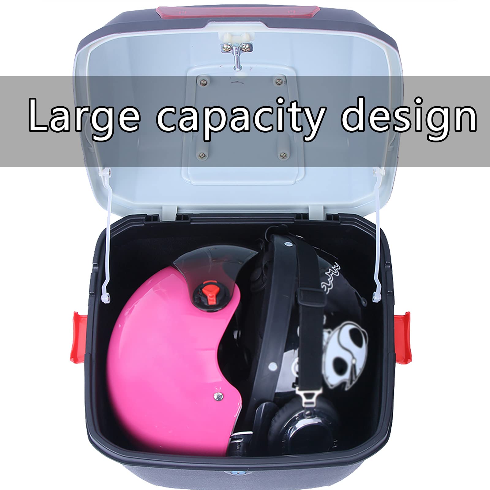 Bauletto Universale per Scooter da Moto, Bagagliaio, Custodia Posteriore per Bagagli, Sigillata E Impermeabile, Riflettente di Notte, Custodia per Casco E Accessori.