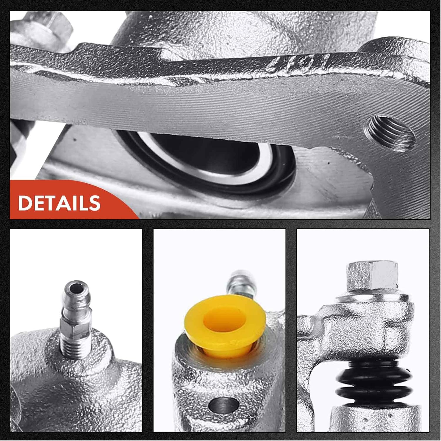 A-Premium Disc Brake Caliper Assembly with Bracket Compatible with Select Acura, Honda and Isuzu Models - SLX, Passport, Amigo, Axiom, Rodeo, Rodeo Sport, Trooper - Rear Right Passenger Side