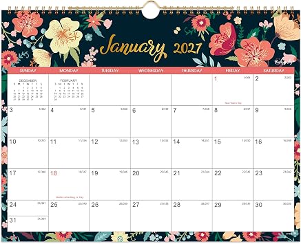 2027 Calendar - 2027 Wall Calendar, Jan.2027 - Dec.2027, 15" x 11.5"