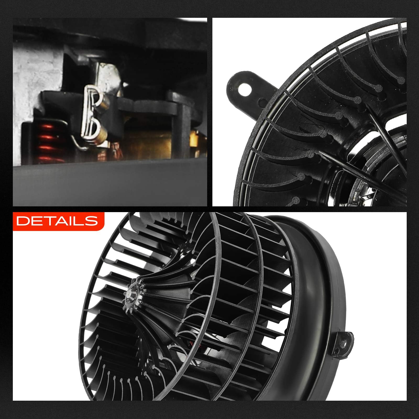 Frankberg Motore del ventilatore Ventilatore del riscaldamento Compatibile con Classe C W202 Classe C T-Model S202 SLK R170 CLK Cabriolet A208 CLK C208 Replace# 2028209342