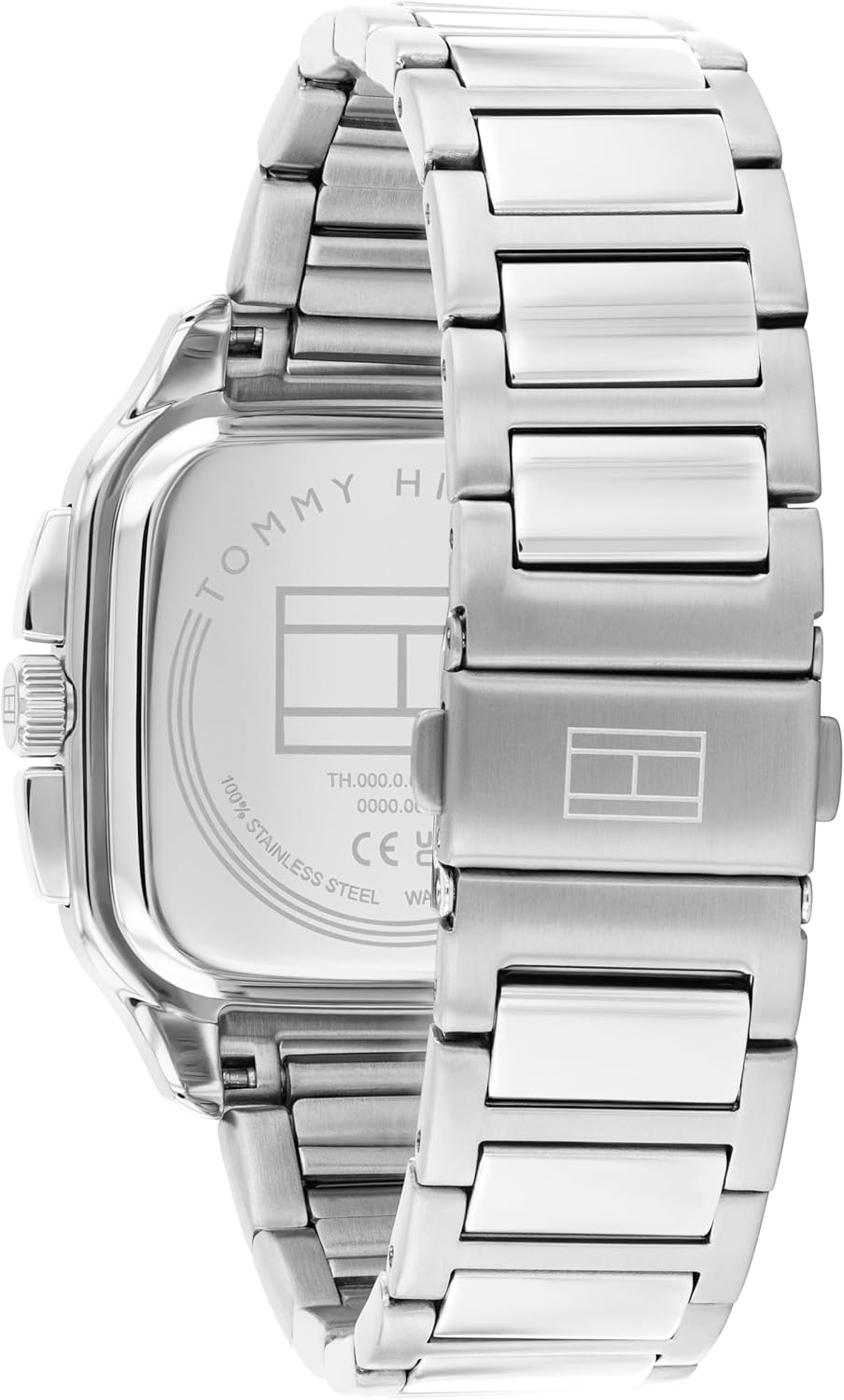 Tommy Hilfiger Men's Multifunction Quartz Watch – 37x39mm Tank Case, Calfskin Strap, Sport-Inspired Design - Gift for Him - Image 3