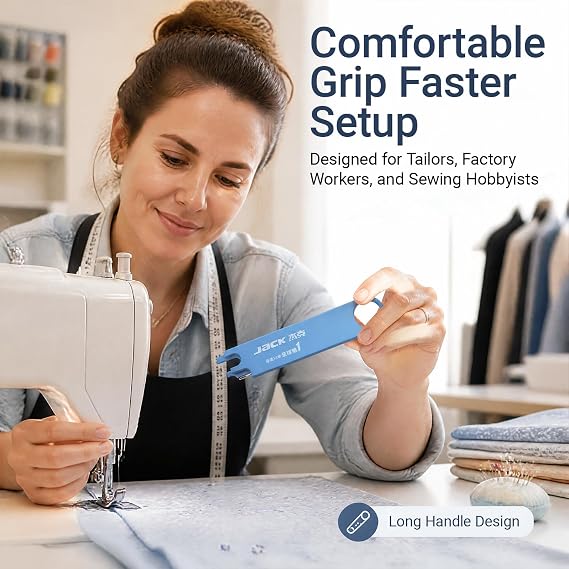 ZORIQQ Jack Quick Needle Threader for Sewing Machine, 3-in-1 Quick Threading Sewing Tools with 2 Seam Rippers Magnetic Guide for Sewing Machine, Sewing Accessories & Supplies for Tailors, Designers