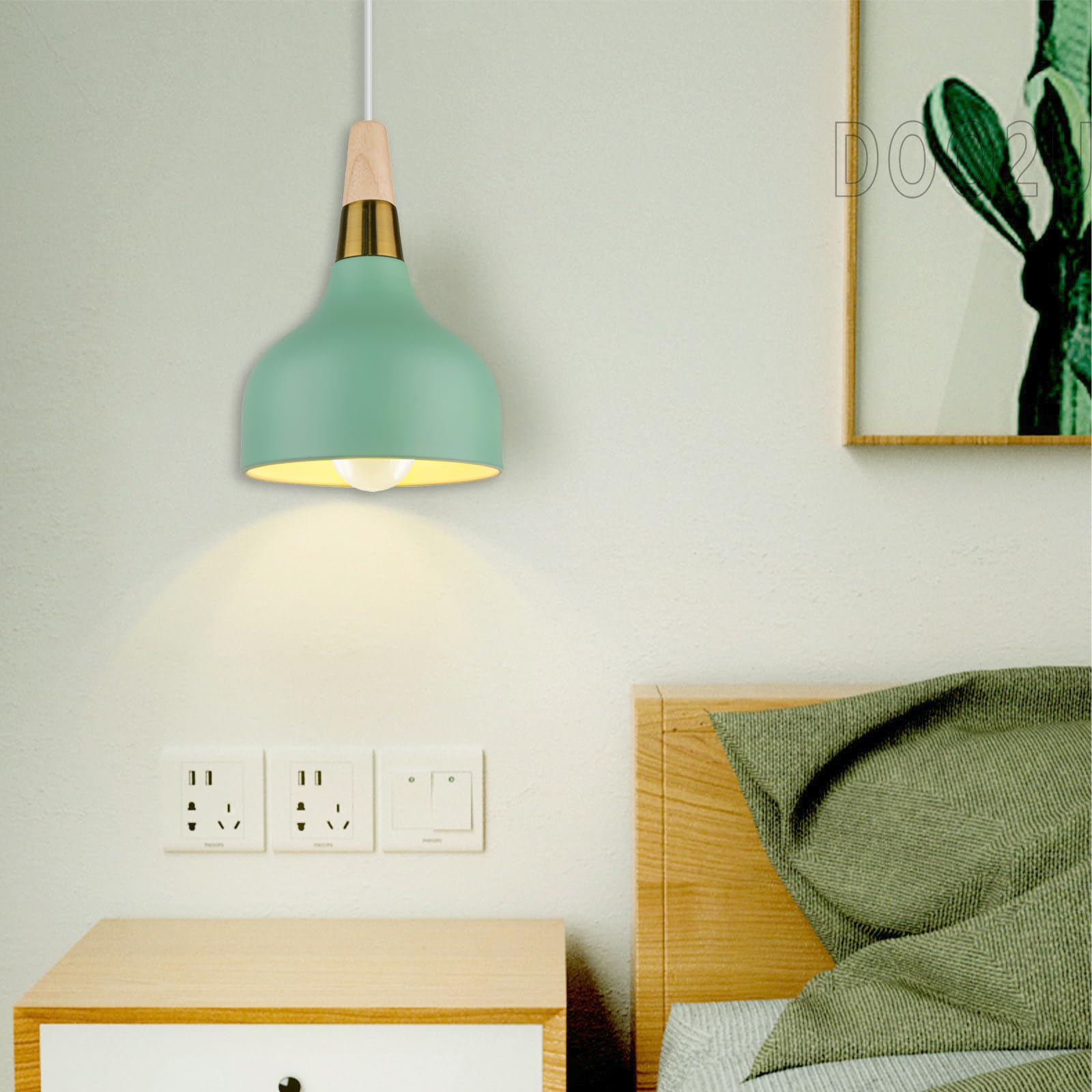 Suspension Luminaire Moderne E27 - Lustre Vintage Industriel Bois Et Métal Pour Cuisine Et Chambre