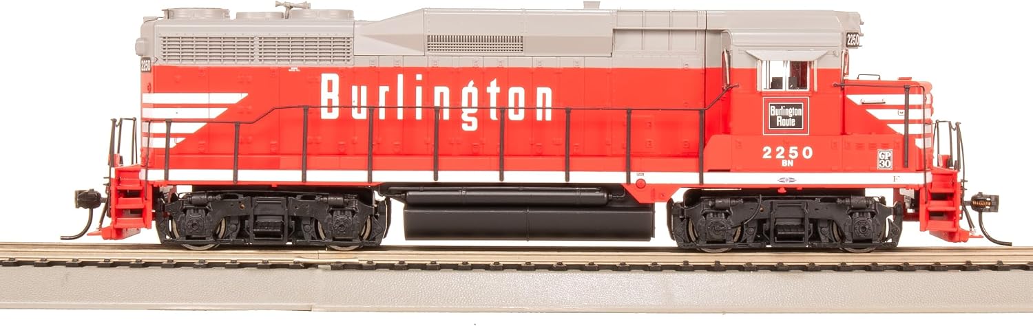 Broadway Limited 9134 EMD GP30, BN 2250, CBQ Chinese Red w/BN Patch, Paragon4 Sound/DC/DCC, HO Scale