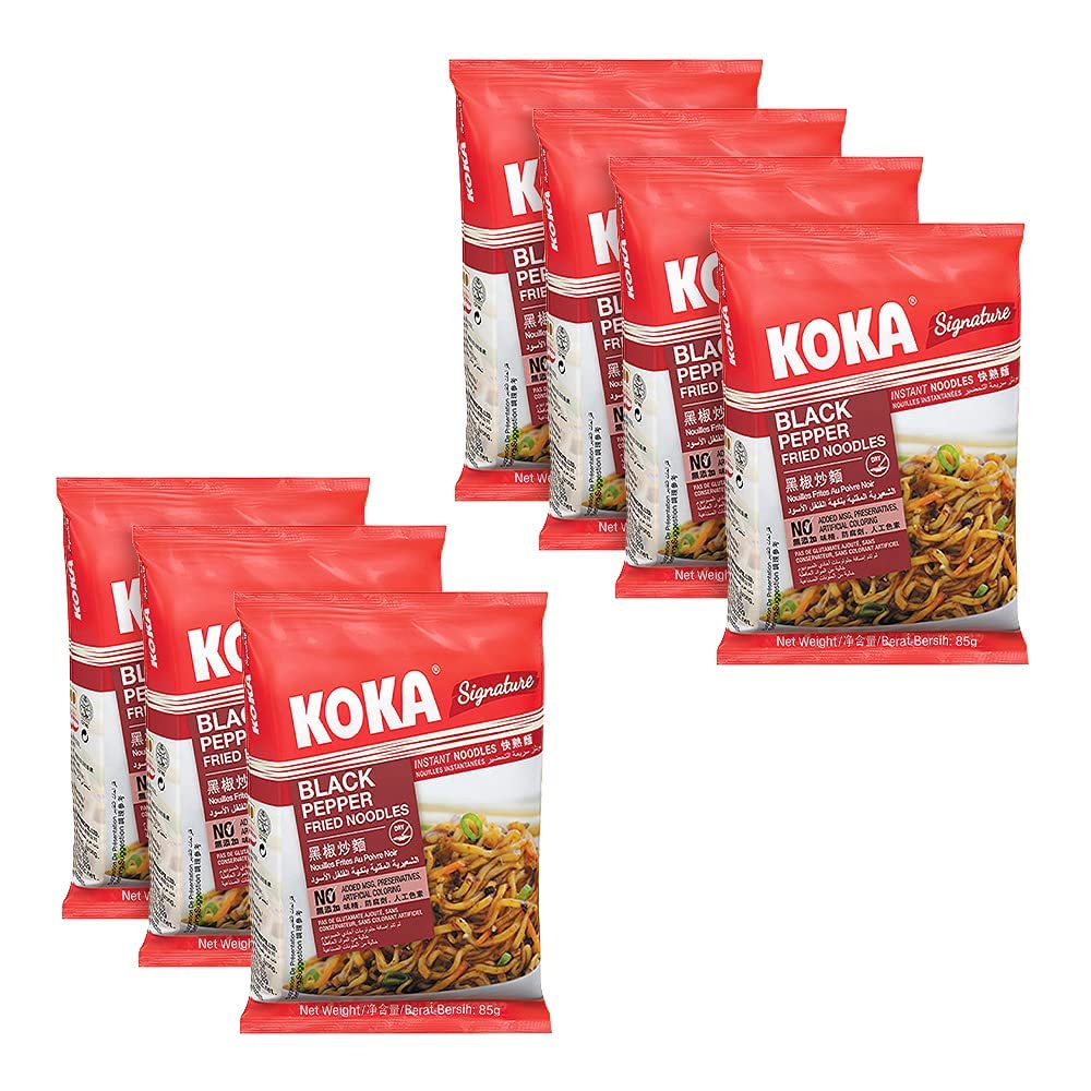 KOKA Signature Black Pepper Fried Noodles - Authentic Asian Flavors, Easy to Prepare, Exotic Seasonings, Made in Singapor... - Review, Price and Buying Guide