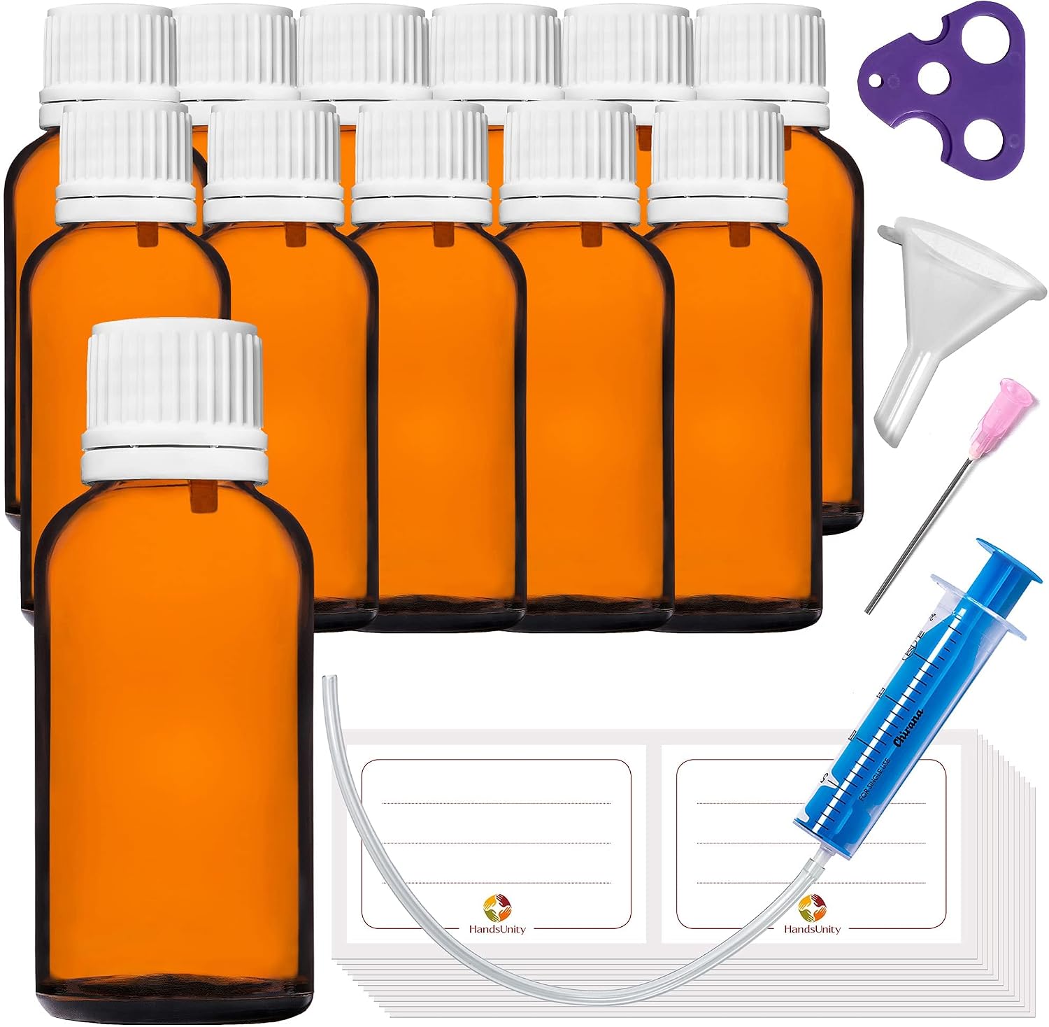 HandsUnity 30ml-12pcs Dropper Insert Bottle
