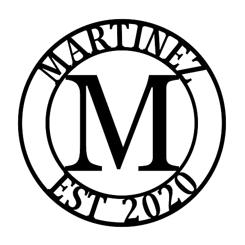 Round Personalized Georgian Monogram & Initial