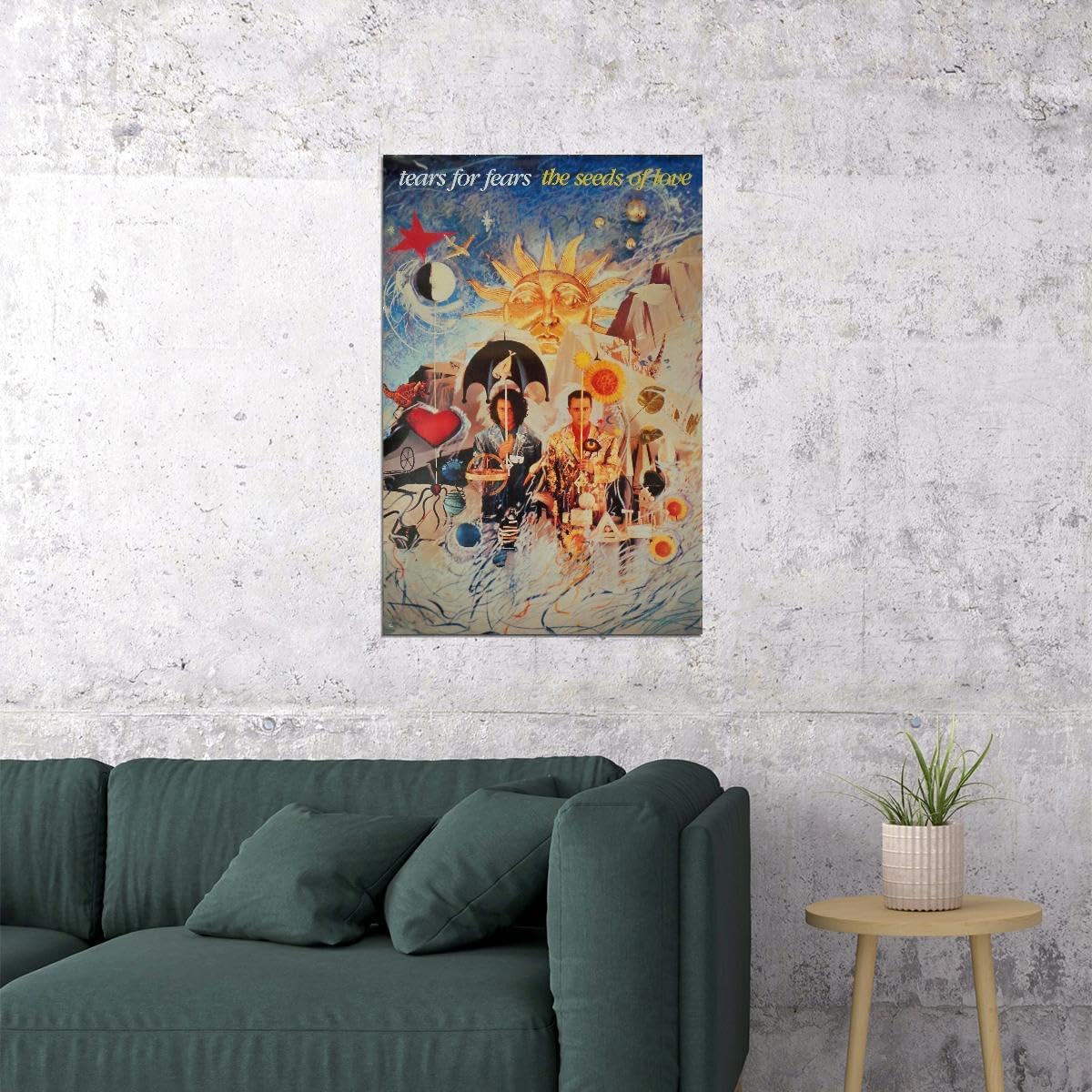 VANCOSTAR Tears For Fears The Seeds Of Love Rock 1989 Wall Art Film Print for Theater Movie Night Room Decor 24x36 Poster