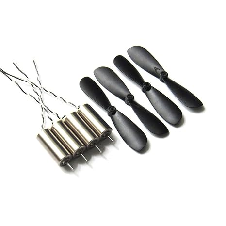 716 Coreless Brushed Motor Set 55000RPM 7x16mm & 45mm Propeller CW CCW