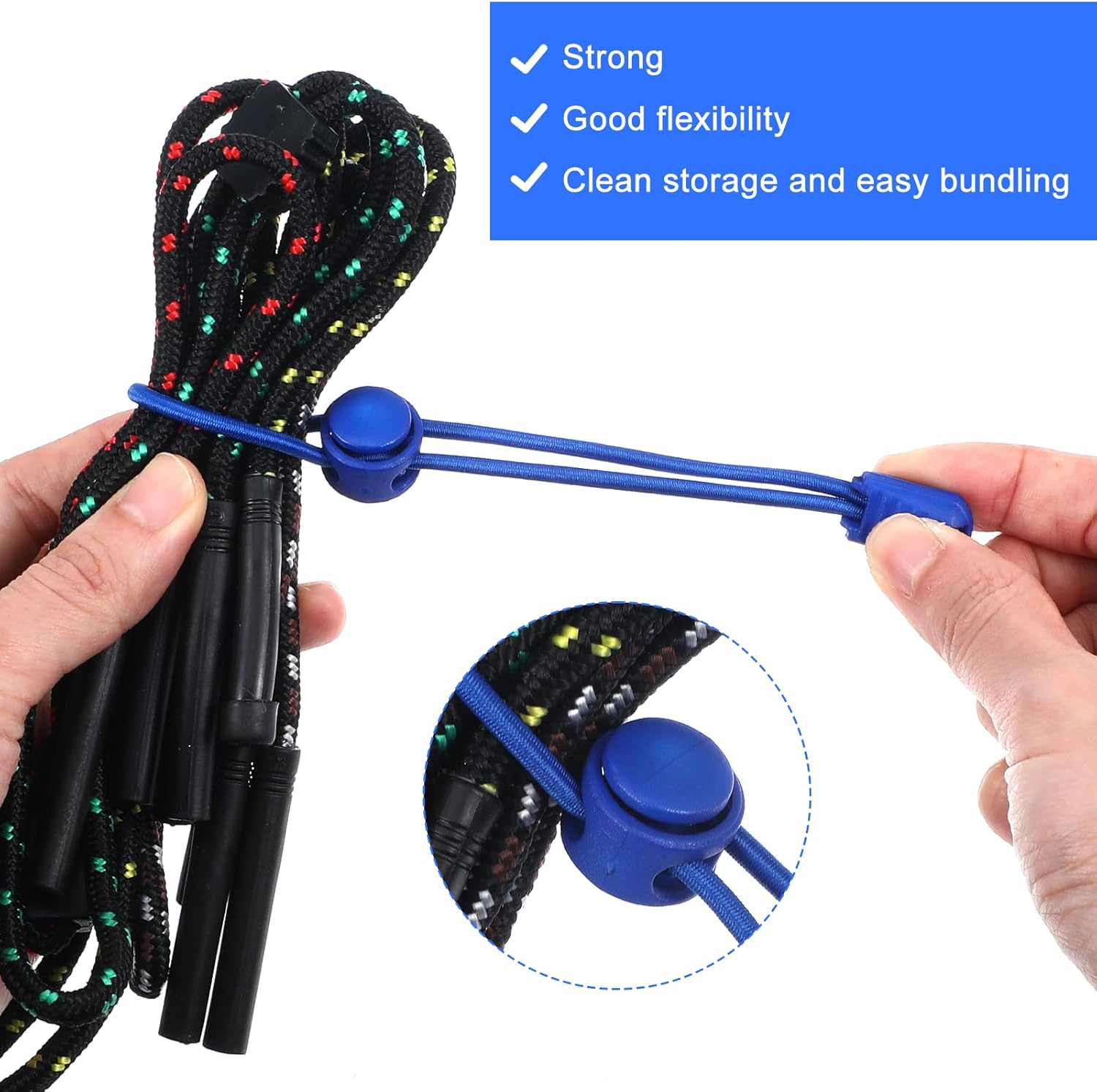 10Pcs Pottery Clay Bag Ties, Adjustable Nylon Elastic Bag Closures Pottery Tool Strap Holder, Ideal for Clay Bags Closure & Organization, Sculpting Enthusiasts Reuse - Image 5