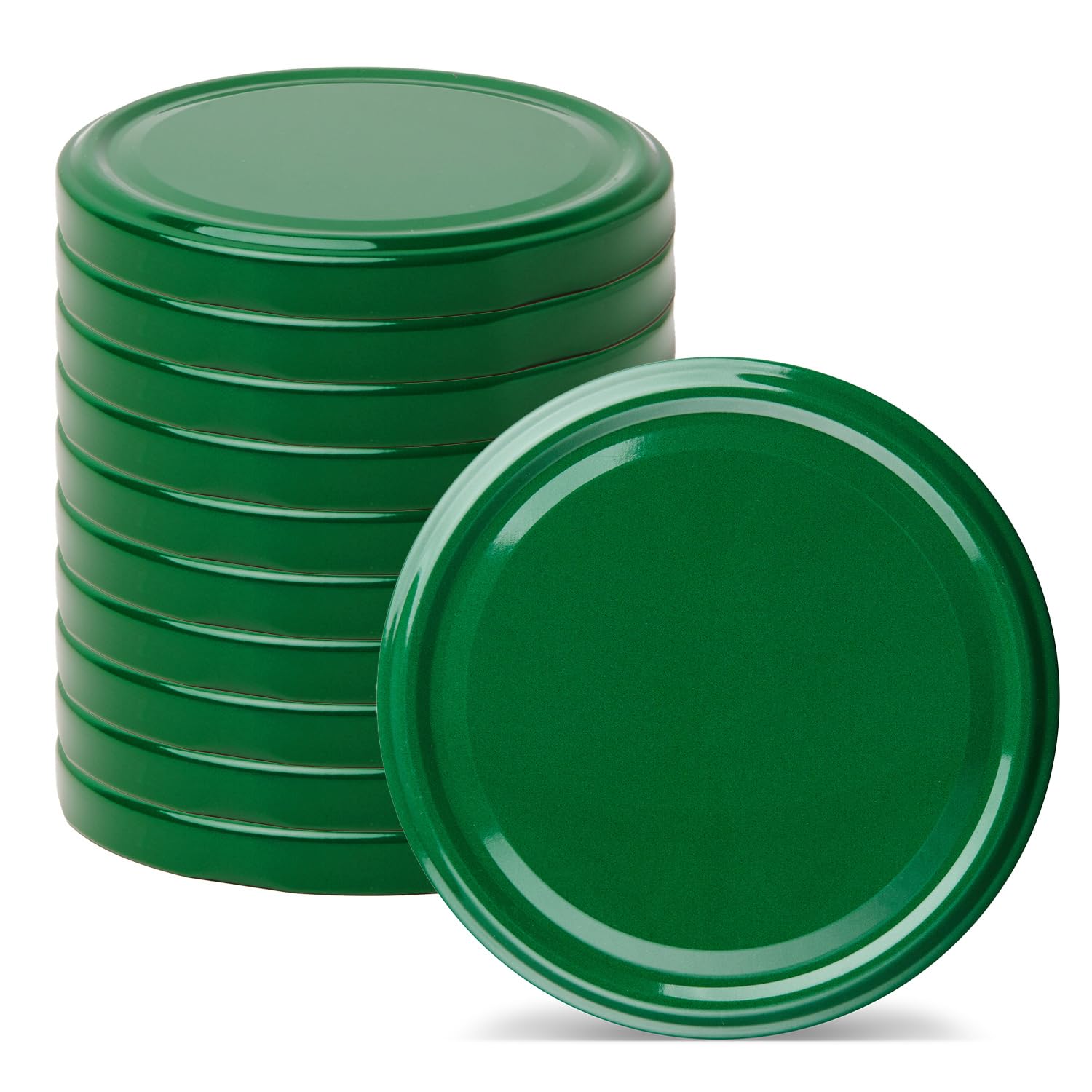 Zakrętki do słoików 89 mm, zakrętki śrubowe, wieczka odkręcane (zielone, 10 sztuk)