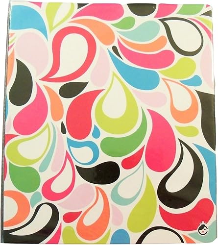 Carolina Pad Studio C The Sugarland Collection - Carpeta de vinilo con junta tórica de 1 pulgada con bolsillos (pétalos de flores, 10 x 11.5