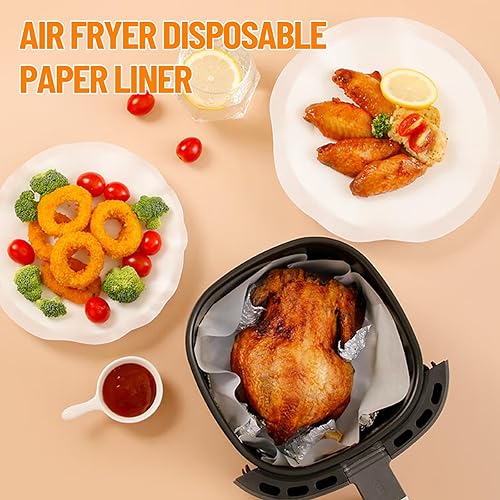 Miniatura 8 de ISKYBOB 200 hojas redondas de papel pergamino, 4 pulgadas, 6 pulgadas, 8 pulgadas, 10 pulgadas, 4 tamaños, forros para tartas, a prueba de grasa,