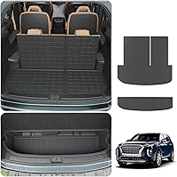 Vista 18 de alfombra de carga para maletero, protector de cubierta de asiento trasero de elastómero termoplástico (alfombra de maletero + alfombra de respaldo)