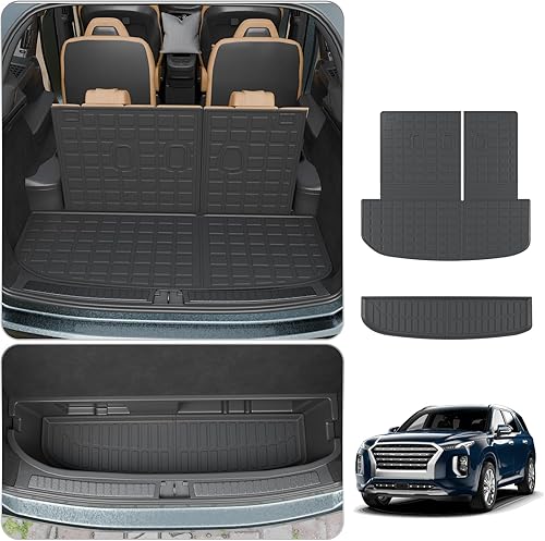 Vista 76 de Alfombrilla de carga compatible con Nissan Pathfinder 2022-2024 2025, forro de carga TPE para todo tipo de clima, accesorios Pathfinder 2023