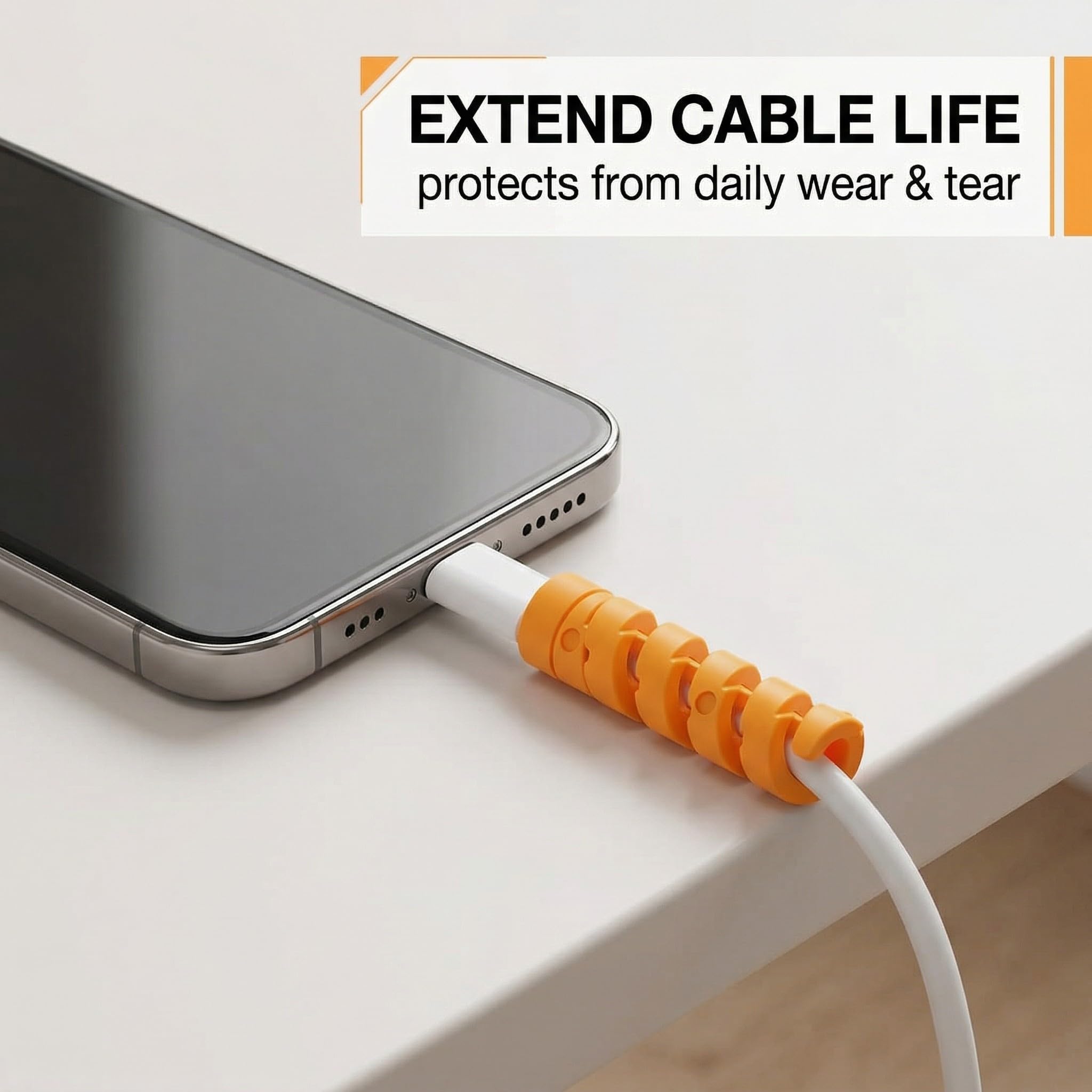 20 Pezzi Guaina per Cavi Elettricim Salvacavo per Caricabatterie Flessibile Silicone Micro USB Protector Tuta di Protezione per Cavo del Mouse per Tutte Le Linee Dati del Cellulare