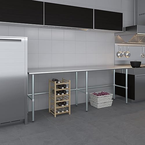 Vista 36 de Mesa de trabajo de acero inoxidable AmGood