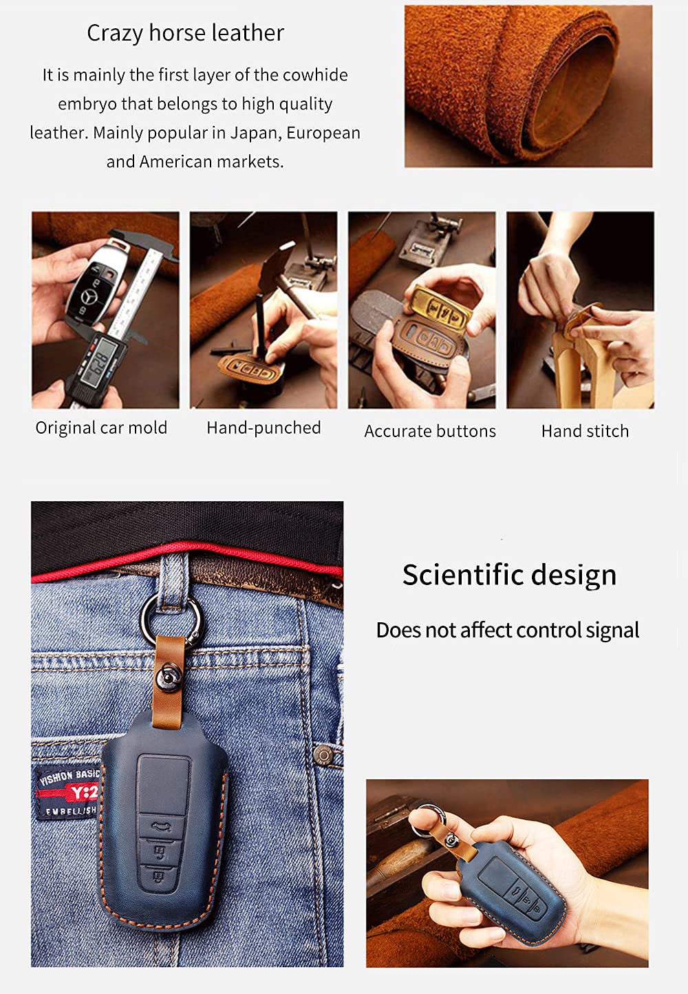 ontto in TPU Guscio Cover per Chiave Telecomando Auto Adatto per Toyota RAV4 Camry Avalon Corolla Highlander C-HR CHR Prius GT86 Prado Coprichiave Custodia Protettivo Portachiavi 3 Tasti-Argento