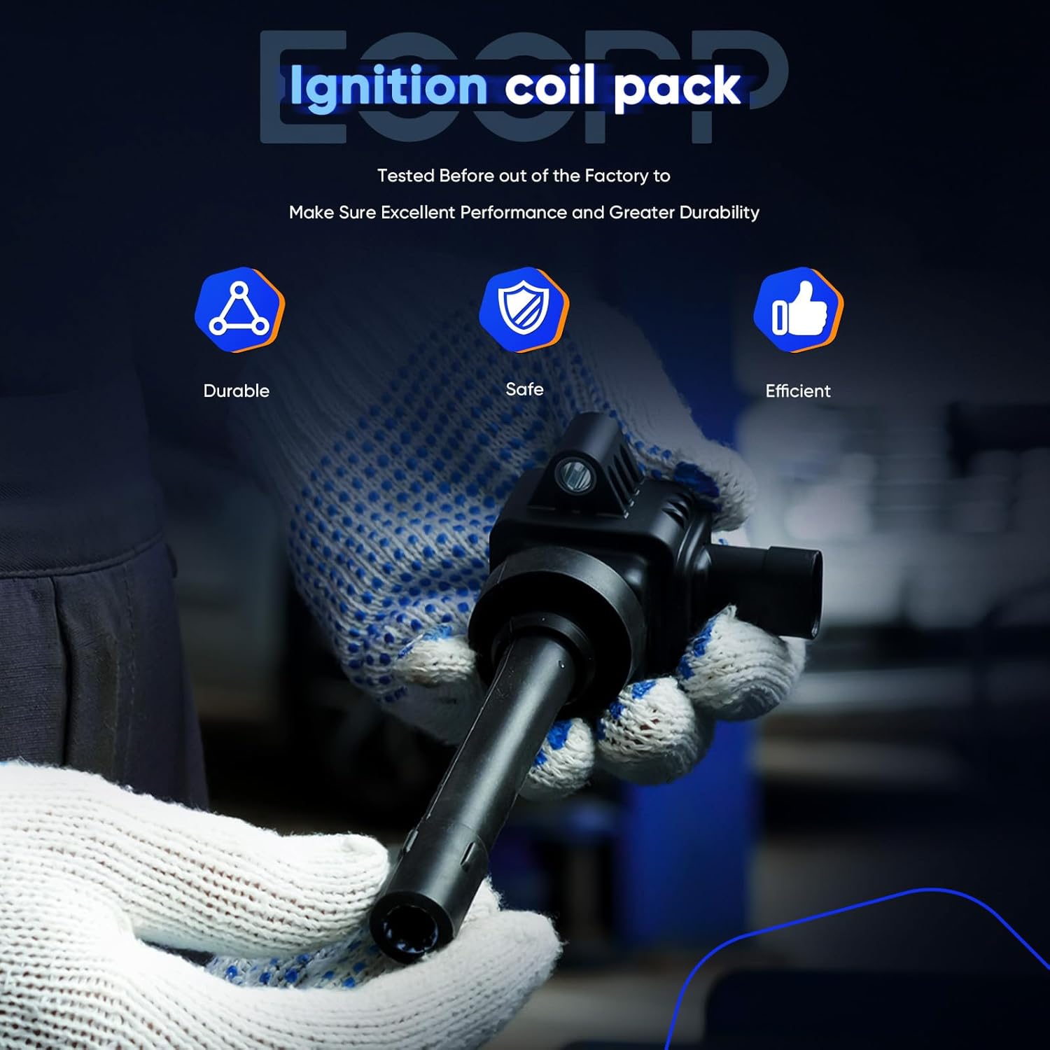 ECCPP 2 ignition coils with 4 iridium Spark Plugs,UF180,coils packs,for Toyota Camry 1997-2001,RAV4 1998-2000,Solara 1999-2001,L4 2.0L 2.2L,UF180,7092,BKR6EGP,MIU12783