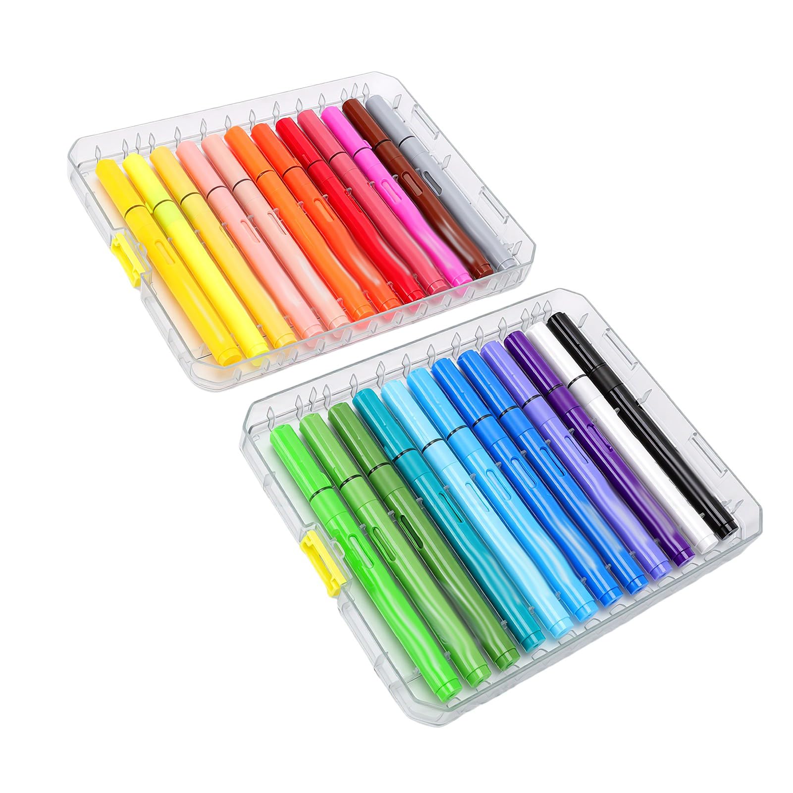 Acryl-Marker-Set, 24 Leuchtende Farben, Waschbar, Kunstbedarf für,