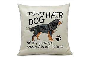 It's Not Dog Hair It's Bernese Mountain Dog Glitter Pillow Case