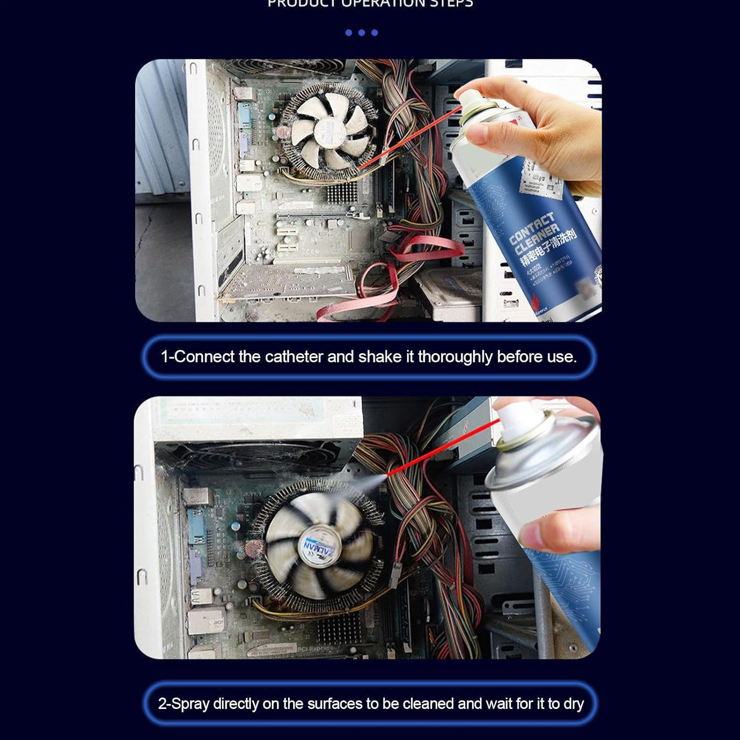 Circuit Cleaner Spray – Soft Contacts Agent, Professional Device Formula | Residues-Free Electrical Washing Fluid, Quick Evaporating Wipe Solution, Safe Multipurpose Appliance Mist, Non-Corrosive