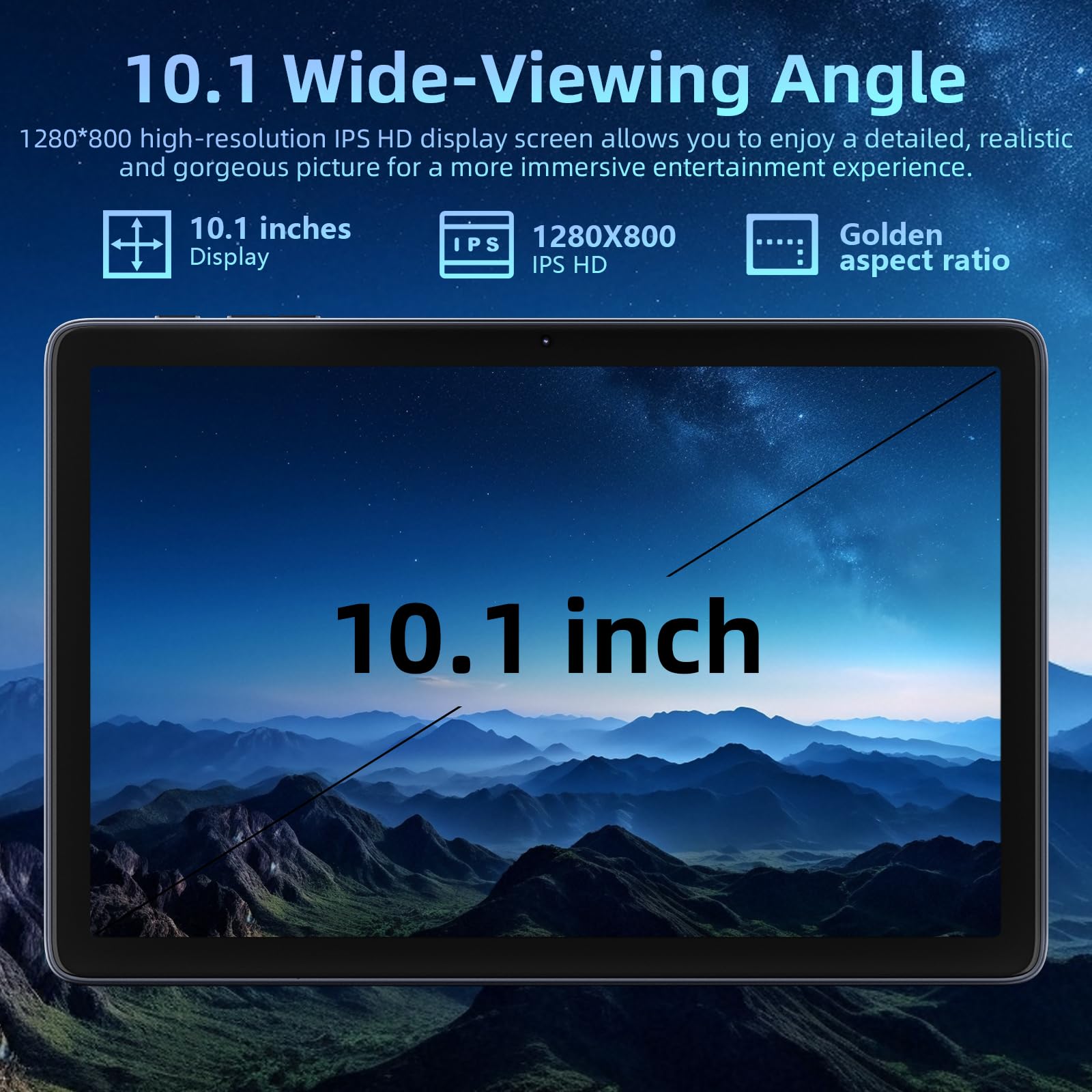 Tablet Android 15 de 10 pulgadas, 24 GB de RAM 128 ROM, tabletas con funda para teclado, lápiz capacitivo, 1 TB expandible, Octa-Core 6000 mAh, 1280 x 800 IPS HD, WiFi 5G, CPU T615, alto rendimiento 8