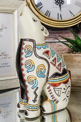 Vista 4 de Ebros Gift Nativo tribal americano azteca hopi estilo indio aullando lobo animal tótem espíritu colección celestial cielo y tierra inspirados