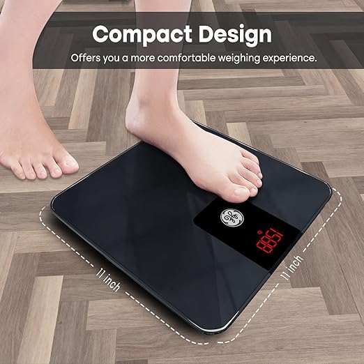 Báscula de Baño Digital GE Fit Prime, LED, Negra, Bluetooth miniatura 4