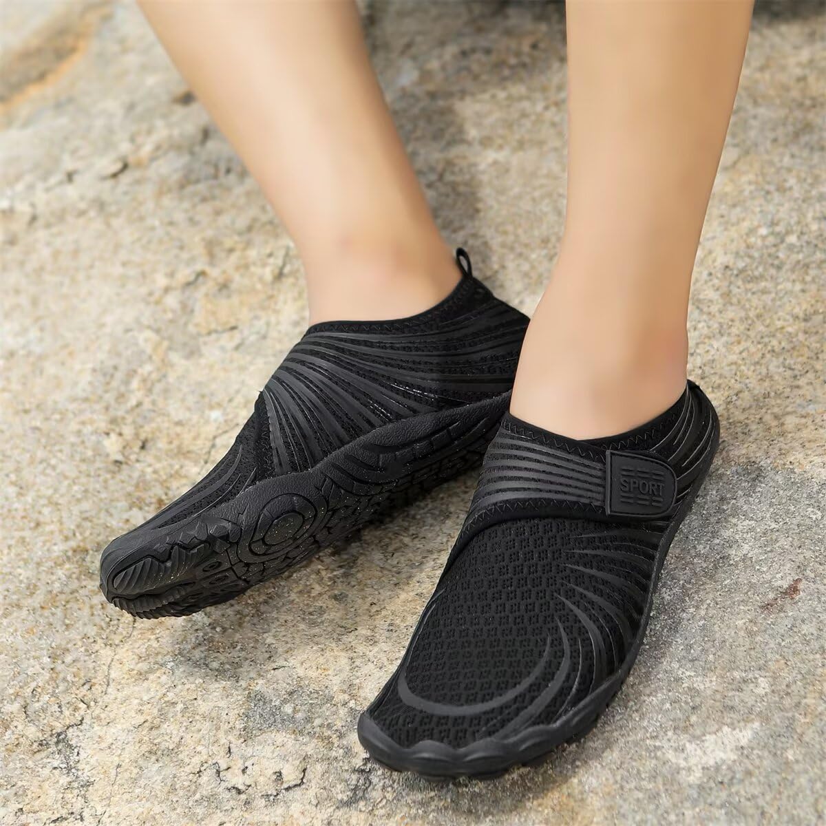 Men's Women's Concise Fashion Soft Aqua Shoes for Swimming Beach Diving Surfing