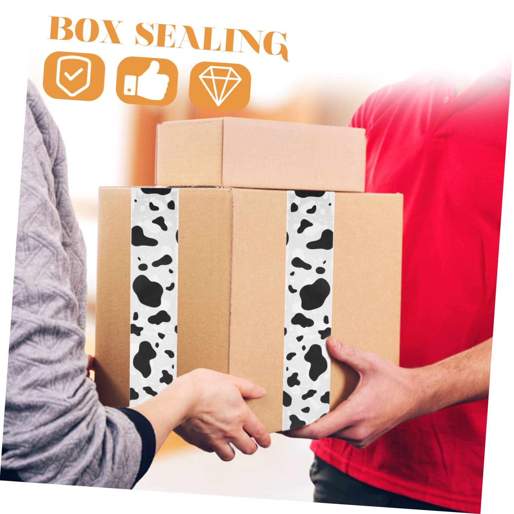 jojofuny 4 Cinta de Embalaje Decorativa de de Leche Cinta Adhesiva para Envío para Oficina y para Sellar Cajas y Manualidades Alta Viscosidad y Resistencia Accesorio de Embalaje