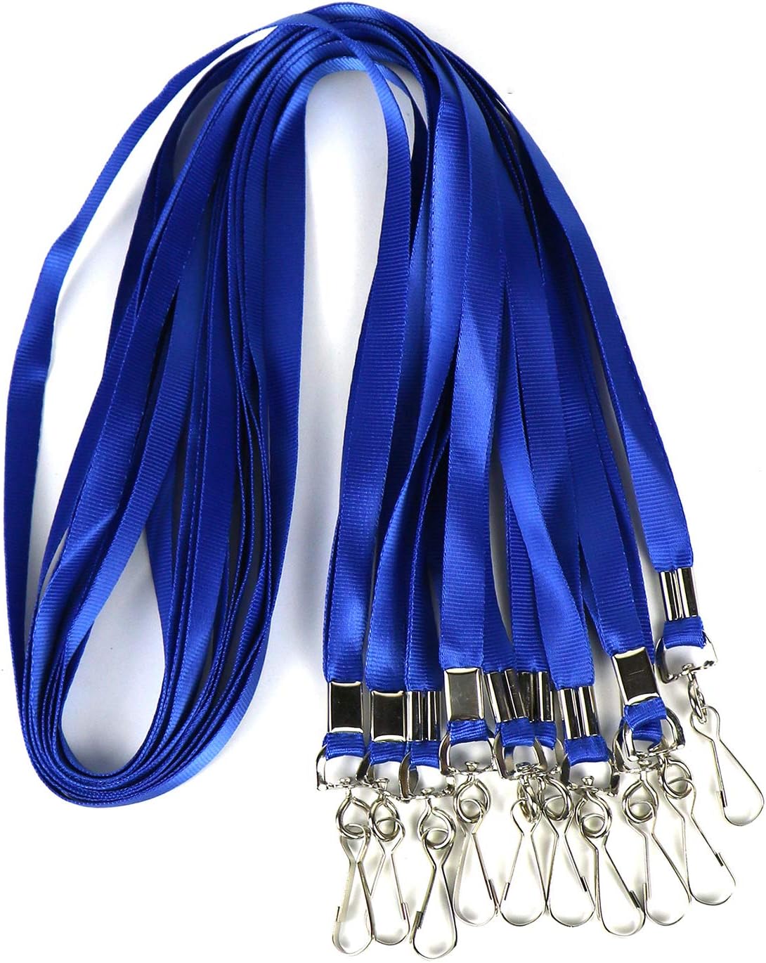 Bulk Lanyards Premium Cruise Lanyard Nylon Badge Lanyards Id Holder Perfect for Office, Kids, Teachers (Purple, 100Pack)