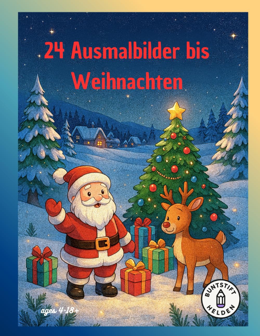 24 Ausmalbilder bis Weihnachten!