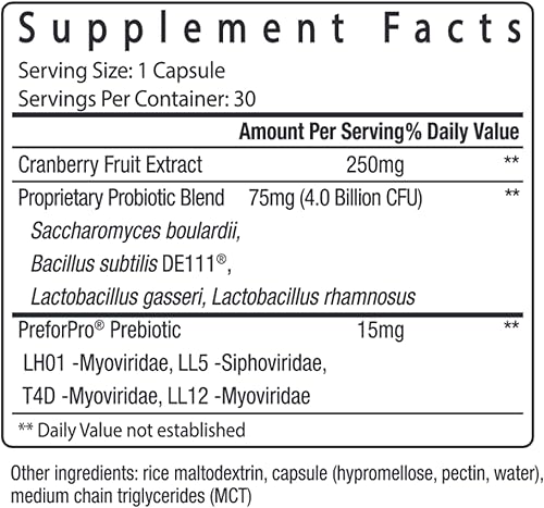 Miniatura 6 de pH-D Feminine Health Support - Probiótico para la salud de la mujer con mezcla prebiótica, extracto de fruta de arándano - Suplemento oral - 30