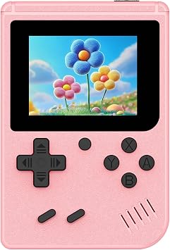 Retro Handheld Games Console Built-in 400 Video Games, Portable Handheld Emulator with 3.0 Inch Screen, Mini Travel Retro Gaming Consle Pink