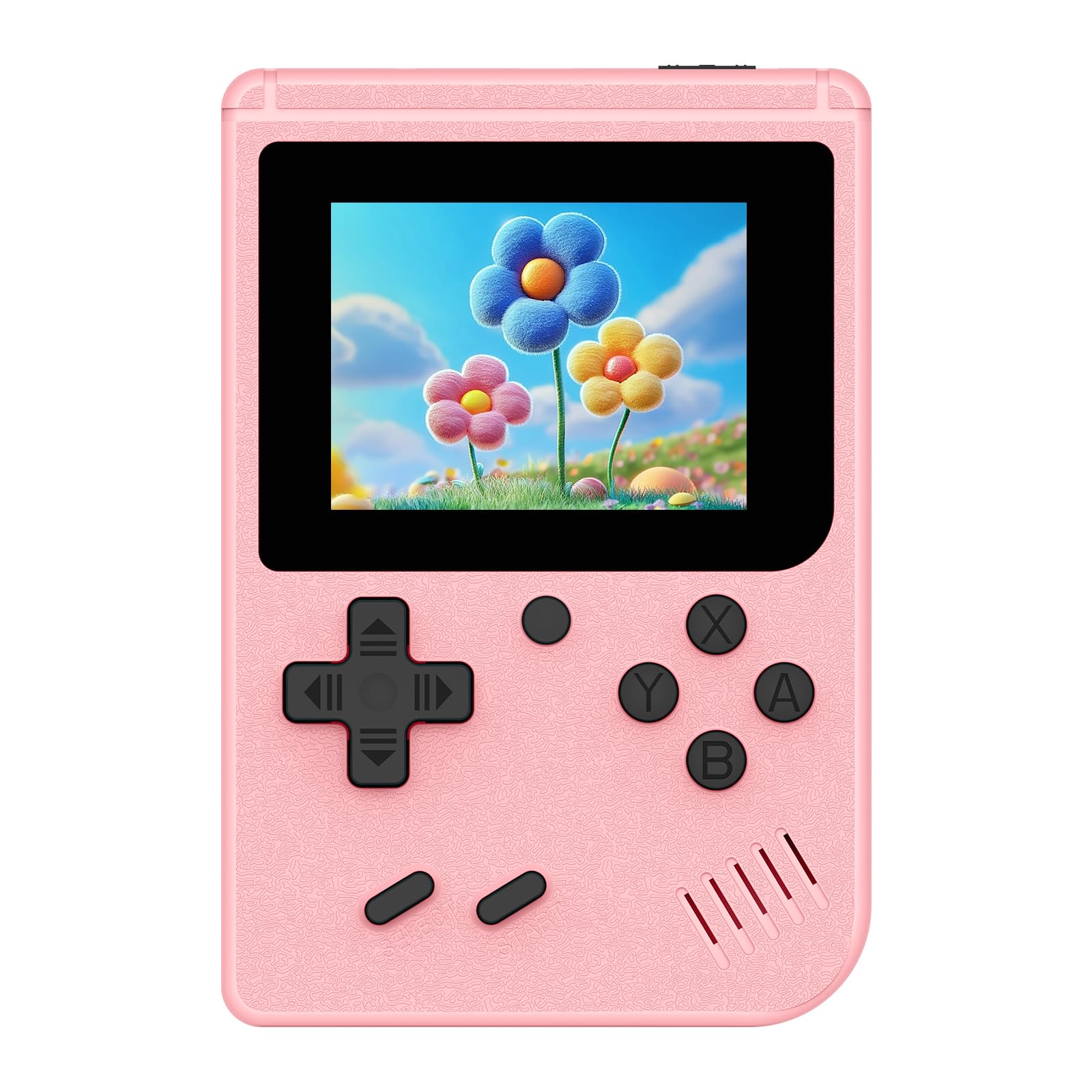 Retro Handheld Games Console Built-in 400 Video Games, Portable Handheld Emulator with 3.0 Inch Screen, Mini Travel Retro Gaming Consle (Pink)