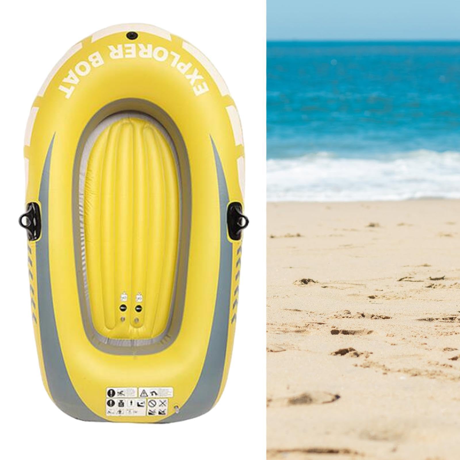 Kayak Hinchable, Bote, Balsa de Pesca Hinchable, Canoa Flotante, PVC Reforzado, Montaje Rápido, Apto para Deportes, Relajación Y Pesca.