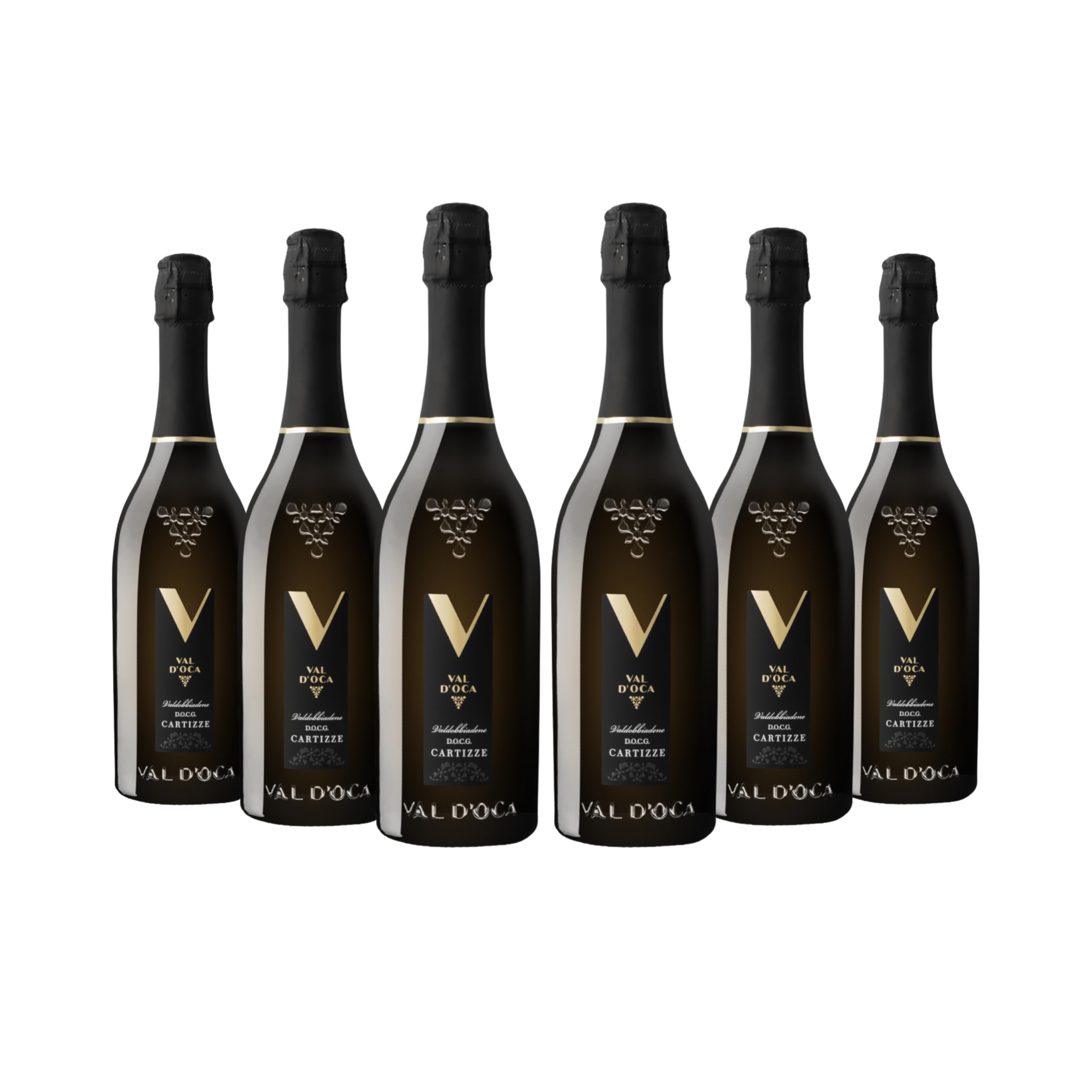 6 bottiglie CARTIZZE Prosecco Valdobbiadene Superiore DOCG VAL D OCA
