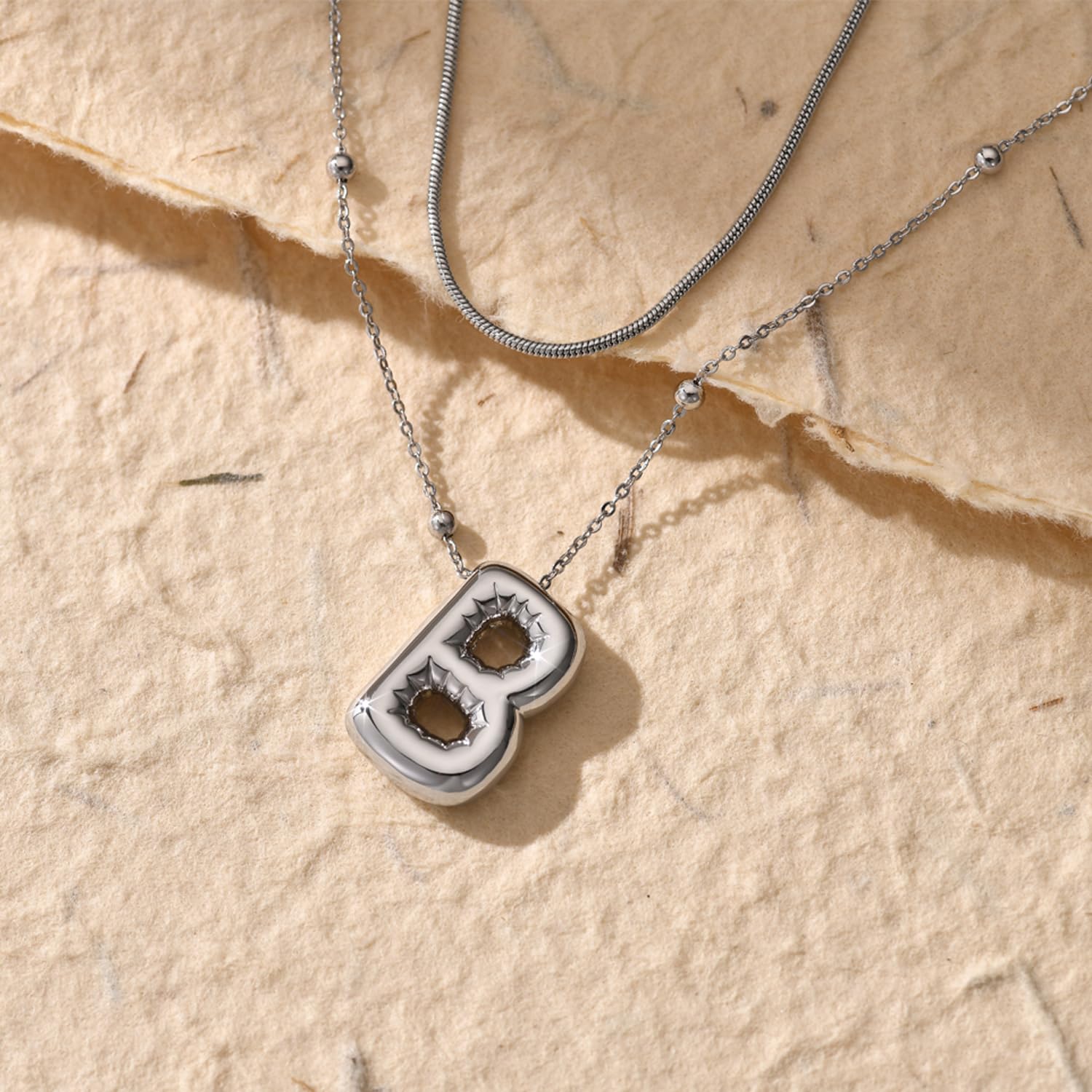 YDYDTTKD Zierliche Ballon-Buchstaben-Halskette für Frauen und Mädchen – personalisierter Schmuck mit goldenen Initialen