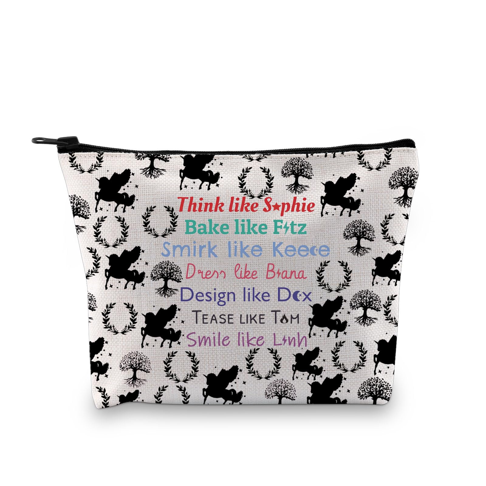 XYANFA KOTLC Gifts KOTLC Makeup Bag Keeper Fans Gift Bookish Gift Team Foster Keefe Merch KOTLC Reader Cosmetic Bag