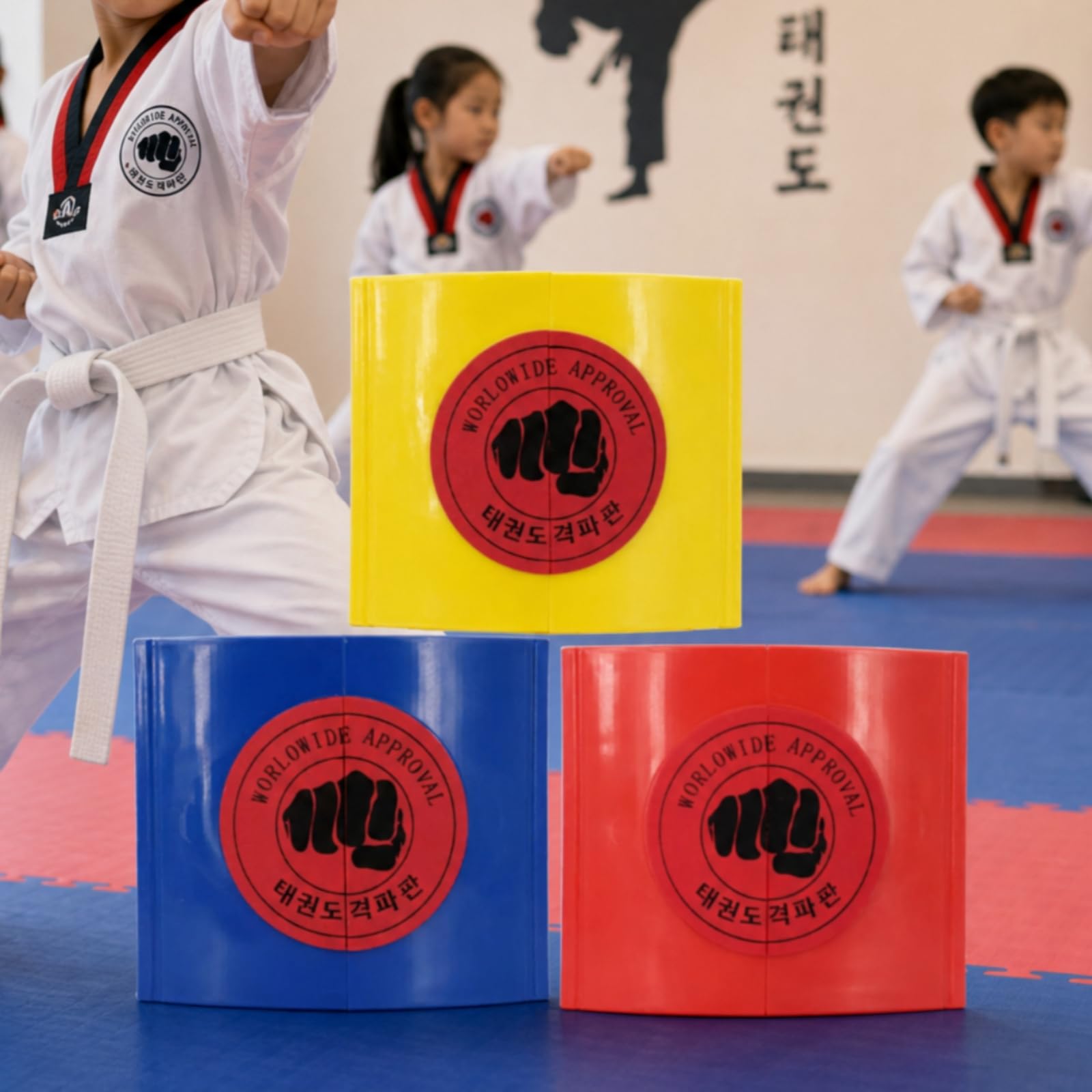 kowaku Tavola Taekwondo Rompibile Allenamento Colpo Stampato per Migliorare Mira Coordinazione E Concentrazione Adatta per Palestre Scuole Arti Marziali Esami Cinture