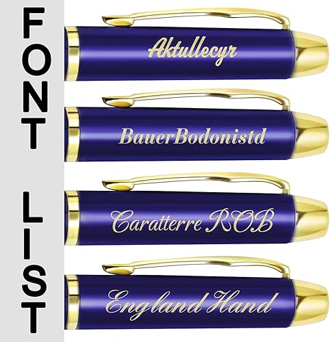 Miniatura 3 de Aolun Bolígrafos personalizados, bolígrafo grabado personalizado, perfecto para cumpleaños, negocios, fiestas con nombre, eslogan o logotipo, tinta