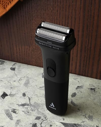 Miniatura 4 de Andis 17480 Inform - Afeitadora eléctrica de iones de litio con cabezal de lámina de piel sensible, recargable, 10,000 SPM, incluye cepillo de