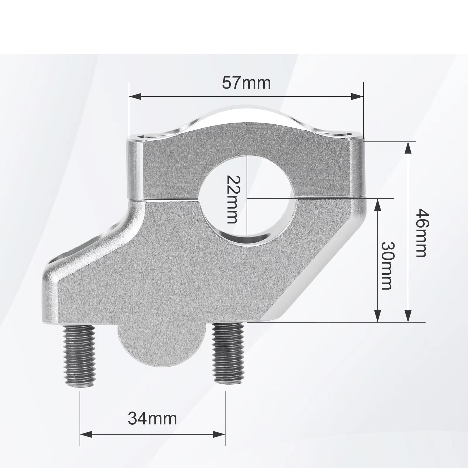 Riser de Guidon Moto Compatible Avec Suzuki Pour GSR600 2006-2024 Rehausseurs De Guidon Décalés Vers L'arrière Pièces De Rechange Pour Moto